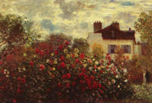 Claude Monet Artist s Garden at Argenteuil oil painting image